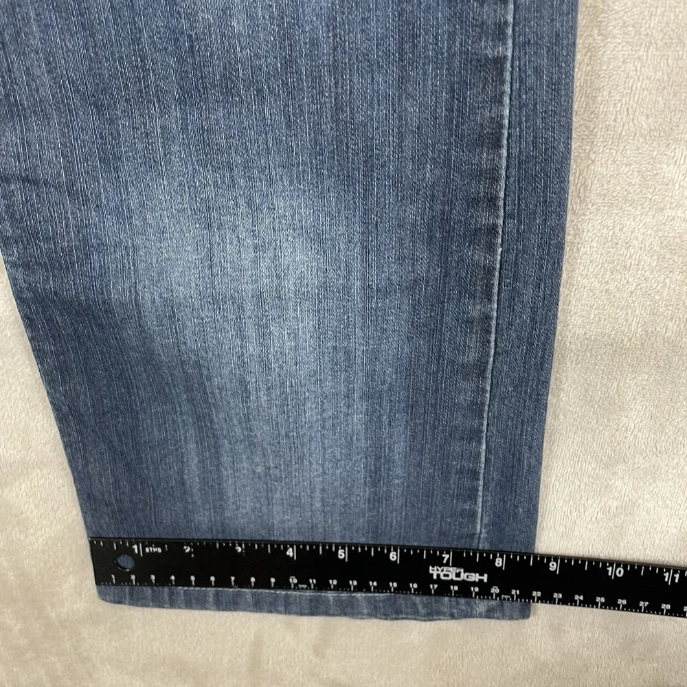 BKE Aiden Bootleg Jeans Mens 30S (30x29) Blue Medium Wash Bootcut Denim
